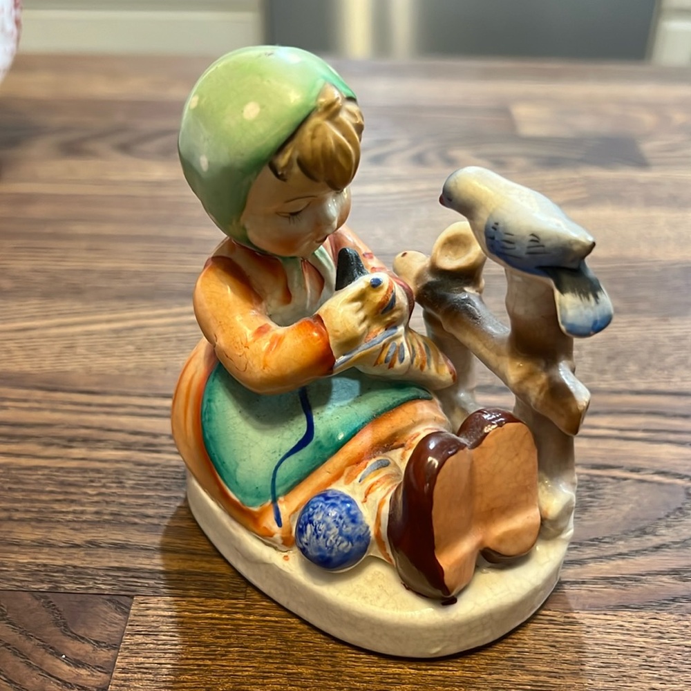 Little girl figurine made in Japan